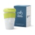 To-Go Becher "lecker limette" - Hartporzellan