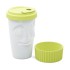 To-Go Becher "lecker limette" - Hartporzellan